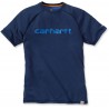 t-shirt robuste bleu royal anti transpiration marque carhartt force