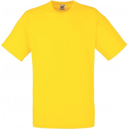 t-shirt jaune homme valueweight fruit of the loom SC221
