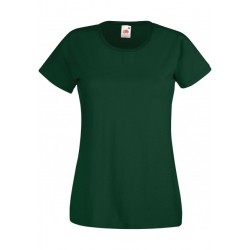 T-SHIRT XS au 2XL FEMME VERT BOUTEILLE VALUEWEIGHT FRUIT OF THE LOOM SC61372