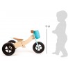 Draisienne-Tricycle enfant 2 en 1 Maxi bleu Turquoise jouet en bois
