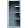 Habrita cabane de jardin Cabine de rangement lasurée bleue 3 étagères