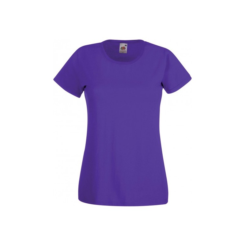 T-SHIRT XS au 2XL FEMME VIOLET VALUEWEIGHT FRUIT OF THE LOOM SC61372