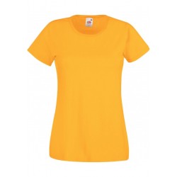 T-SHIRT XS au 2XL FEMME JAUNE D'OR VALUEWEIGHT FRUIT OF THE LOOM SC61372