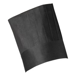 Chapeau jetable de chef cuisine en papier noir par 10