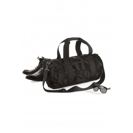 Sac baril Camouflage noir militaire de voyage zippé Bagbase randonnée