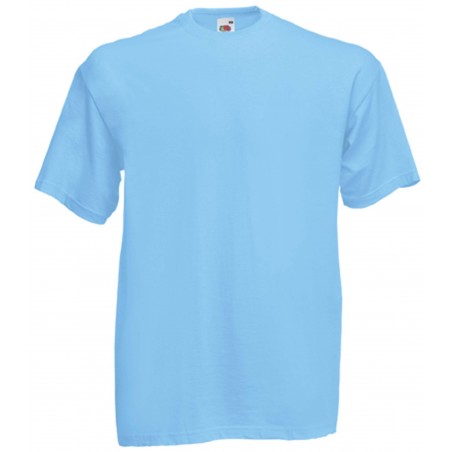 T-SHIRT 3/4ans à 14/15ans ENFANT BLEU CIEL VALUEWEIGHT FRUIT OF THE LOOM SC221B