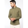 Chemise safari beige manches longues retroussables homme outdoor Kariban