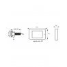 JUDAS OPTIQUE DIGITAL ANGLE 120ø Caméra 0,3 méga pixels LCD intérieur