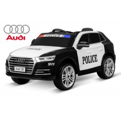 voiture électrique enfant Audi Q5 Police car 2x 40W 12V 7Ah 2.4G RC Bluetooth