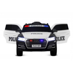 voiture électrique enfant Audi Q5 Police car 2x 40W 12V 7Ah 2.4G RC Bluetooth
