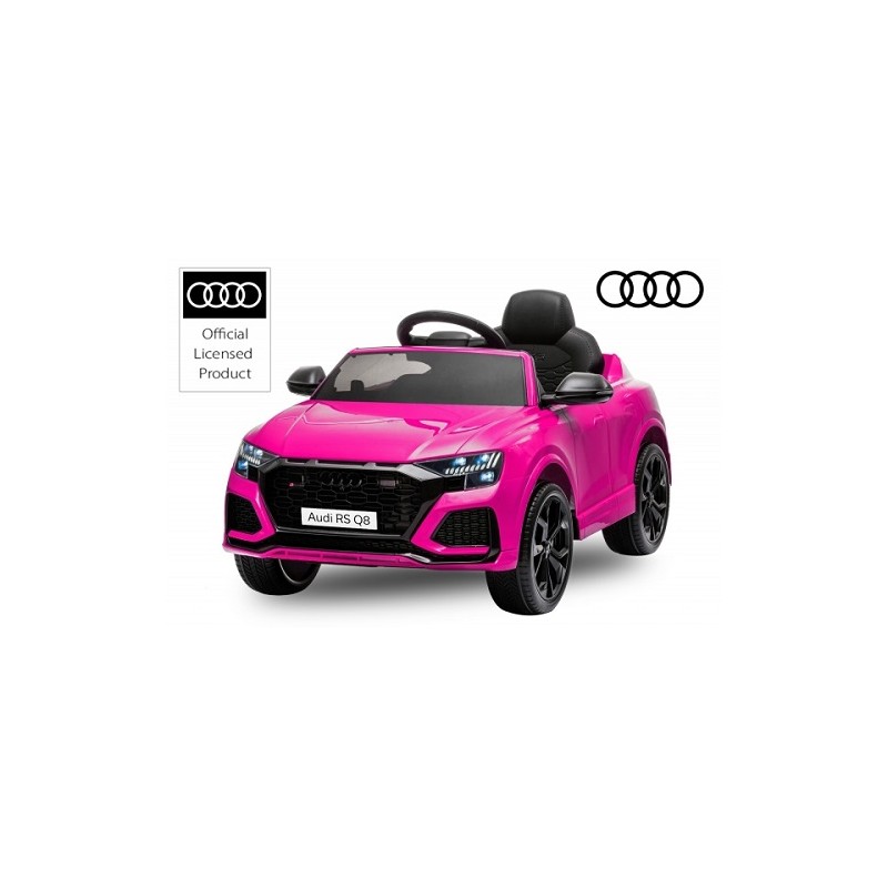 voiture électrique enfant fille Audi rose RS Q8 2x 35W 12V Bluetooth