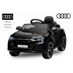 voiture électrique enfant Audi noir RS Q8 2x 35W 12V 7Ah 2.4G RC Bluetooth