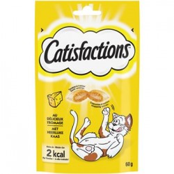 Friandises chats Catisfactions Au fromage - 60g