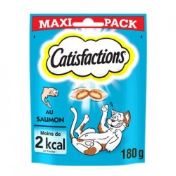 Friandises chats chatons Catisfactions Saumon maxi pack - 180g