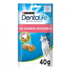 Dentalife chat saumon Purina 40g aide à nettoyer les dents