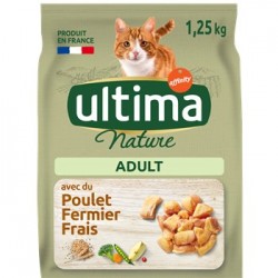 Croquettes chat Ultima Nature Poulet - 1.25kg