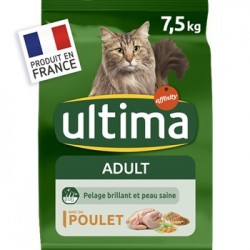 Croquettes chat Ultima Adulte - Poulet - 7.5kg