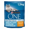 Croquettes chat Purina One Stérilisé-Intérieur-boules de poils -Poulet 1.5kg