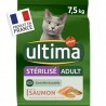 Croquettes Chat Ultima Stérilisés - Saumon - 7.5kg