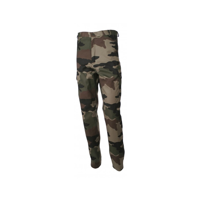 Pantalon 6 poches camo camouflage kaki vert fermeture zippée CENTRE EUROPE cityguard