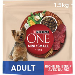 Croquettes chiens Purina One Mini small chiens adultes - 1,5kg