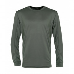 Sweat-shirt kaki Megadry sous-vêtement Sous-vêtement chaud anti-transpiration. col rond