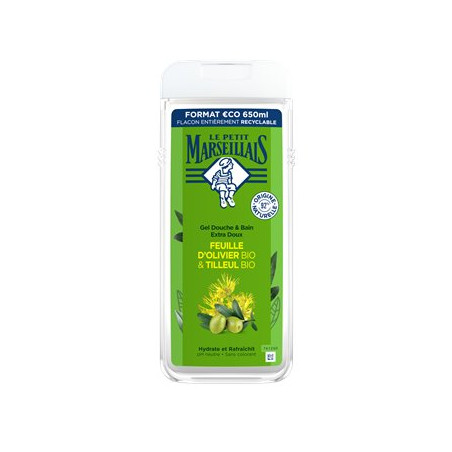 Gel Douche Le Petit Marseillais Feuille olivier bio - 650ml