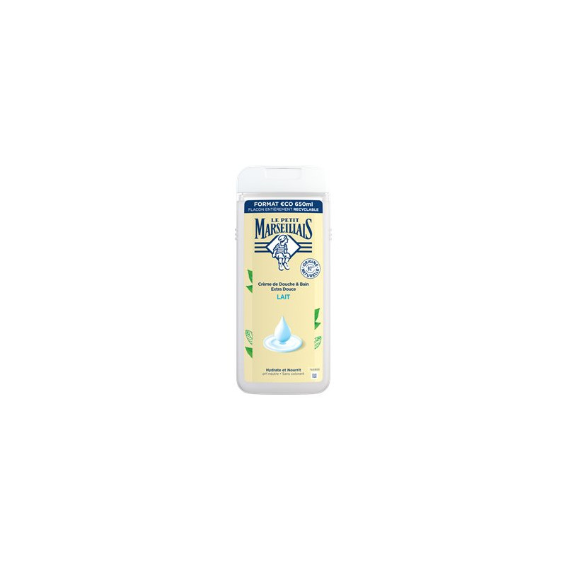 Gel Douche Le Petit Marseillais Lait - 650ml Gel Douche Le Petit Marseillais Lait - 650ml