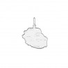 Pendentif La Réunion en argent de qualité 925°
