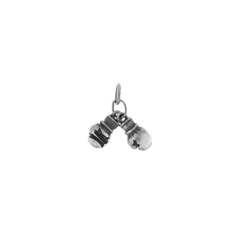 Pendentif en argent double deux gants de boxe Pendentif en argent double deux gants de boxe