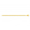 Chaîne maille Forçat ronde 1,10 mm, 50 cm, Or jaune 18k