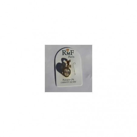 Pendentif Zirconium cloisonné en Plaque OR 18 carats