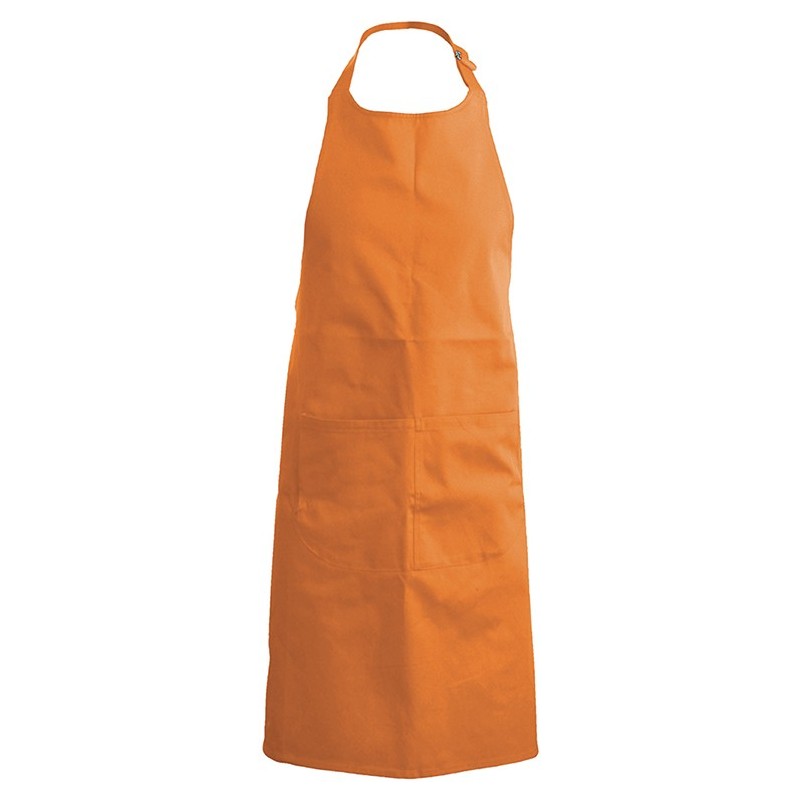 tablier de cuisine orange 100% coton kariban k885