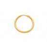 Créoles or fil rond 2 mm, diamètre extérieur 23 mm, Or jaune 18k
