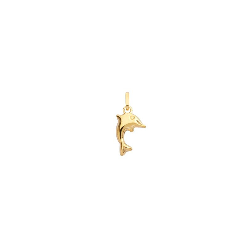 Pendentif Or Dauphin 8 x 13 mm, Or jaune 18k. Pendentif Or Dauphin 8 x 13 mm, Or jaune 18k.