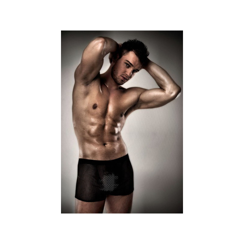 Boxer noir pour homme résille Marque Passion taille L/XL