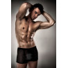 Boxer noir pour homme résille Marque Passion taille L/XL