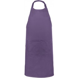 tablier de cuisine violet 100% coton kariban k885