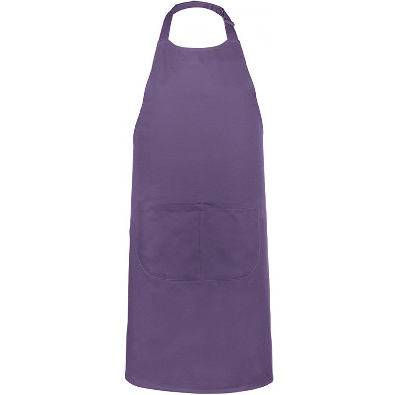 tablier de cuisine violet 100% coton kariban k885