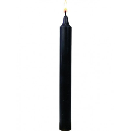 12 Bougies Teintées Masse - Coloris noire  longue durée