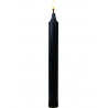 12 Bougies Teintées Masse - Coloris noire  longue durée