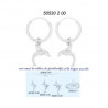 Boucles d'oreilles dauphin anneaux en argent pour femme