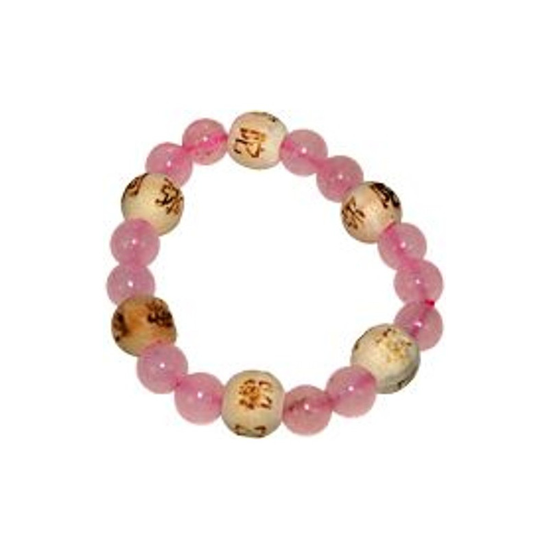 Bracelet Perles de karma Kids enfant - Quartz Rose qui porte amour et amitié