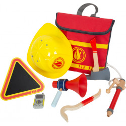 Sac à dos panoplie de pompier jouet pour enfant