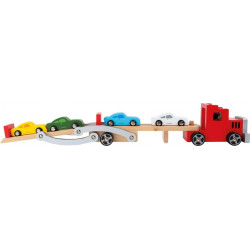 Camion transport de voitures Classique jouet en bois pour enfant plus de 3 ans
