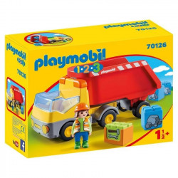 PLAYMOBIL - 70126 - PLAYMOBIL 1.2.3 - Camion benne