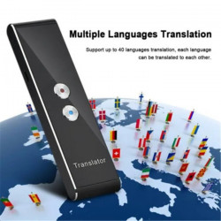 Mini Campan vocal sans fil T8, 40 langues, multilingue, traduction instantanée, traducteur