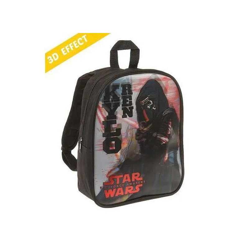 Sac à dos star wars the clone noir pour garçon effet 3D holographique.