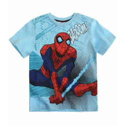 spiderman marvel T-shirt pour enfant bleu ciel
