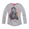 T-shirt manches longues Monster high gris pour fille